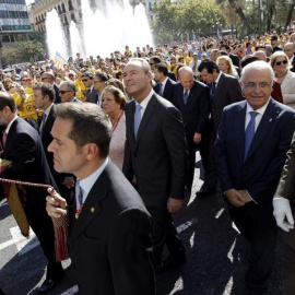 Fabra, abucheado durante la procesión cívica por el Día de la Comunidad Valenciana