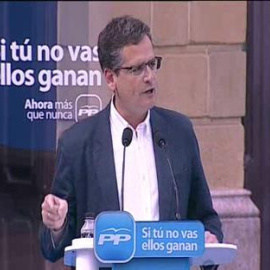 Basagoiti: "Si a Urkullu se le deja y se le vota acabará sobrepasando la radicalidad de Bildu"