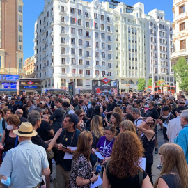 Manifestación en Madrid por las muertes de migrantes en Melilla.