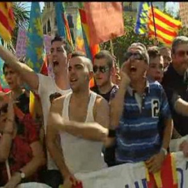 Manifestación pro catalanista en Valencia 