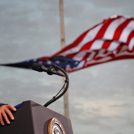 El presidente saliente de EEUU, Donald Trump, en un acto de la pasada campaña presidencial, en el Aeropuerto de Cecil, en Jacksonville (Florida). REUTERS/Tom Brenner