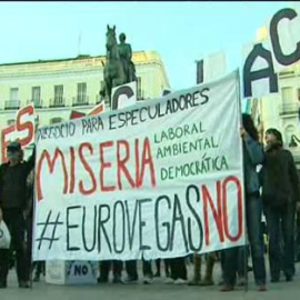 "Eurovegas No" se manifiesta en la Puerta del Sol 