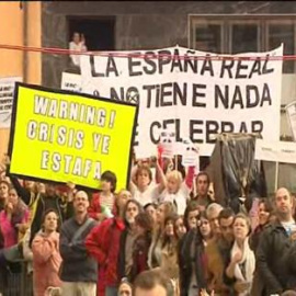 Pitos y protestas en los Príncipe de Asturias