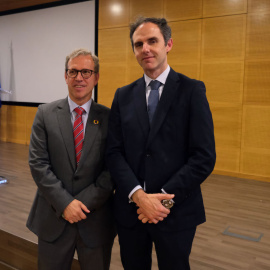 El consejero de Industria, Comercio y Empleo, Mariano Veganzones, en la toma de posesión del ex gerente del Servicio Público de Empleo de Castilla y León (ECYL), Javier Moreno Espeja.