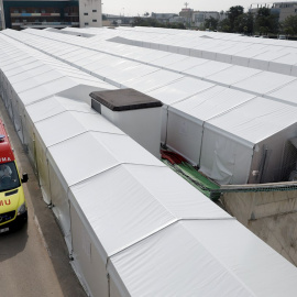 Hospital de campaña de La Fe.