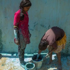 Las Rani Mistri, trabajando. EFE