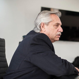 20/06/2022 - Fotografía de Alberto Fernández, presidente de Argentina, en la entrevista con Página 12.