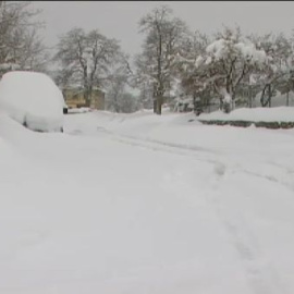 Todo el norte cubierto por una espesa capa de nieve