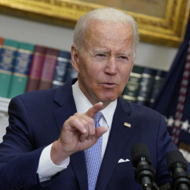 S El presidente Joe Biden pronuncia comentarios y promulga la ley S. 2938, la Ley Bipartidista de Comunidades más Seguras, en la Sala Roosevelt de la Casa Blanca en Washington, DC, EE. UU., el 25 de junio de 2022.