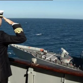 El "Príncipe de Asturias" al desgüace