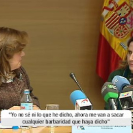 La directora de la Agencia Tributaria sobre Bárcenas: "No sé ni lo que he dicho"