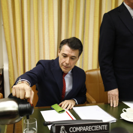 El ex presidente de la Comunidad de Madrid Ignacio González el pasado 10 de abril en la comparecencia en el Congreso sobre la financiación del PP - Europa Press
