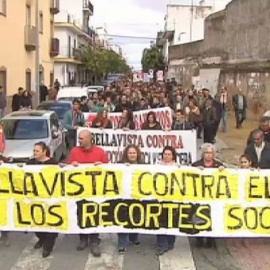 Los sevillanos se manifiestan contra los recortes