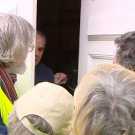 Los yayoflautas protestan ante el arzobispado de Madrid