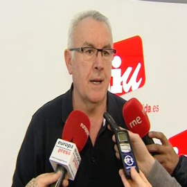 Cayo Lara habla de la situación de la Casa Real