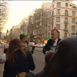 Bárcenas llega a su casa después de declarar en la Audiencia Nacional