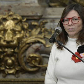 04/07/2022-La ministra de Economía de Argentina, Silvina Batakis,  durante su ceremonia de investidura en la Casa Rosada de Buenos Aires el 4 de julio