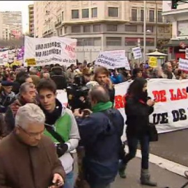 Manifestación en Madrid contra las políticas europeas