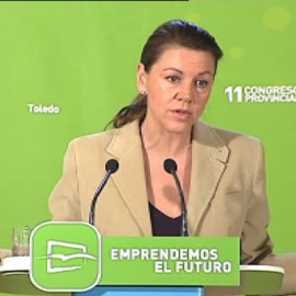 Cospedal critica que "algunos partidos políticos" inciten a los jóvenes a la violencia
