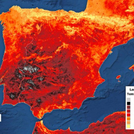Mapa de calor de España