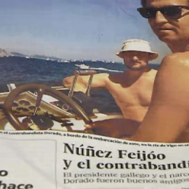 El diario El País publica unas fotos del presidente de la Xunta de Galicia con un  narcotraficante.