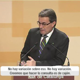 Mas: "Creemos que hacer la consulta es de cajón"