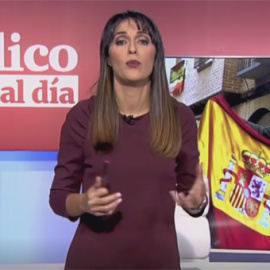 Silvia Brasero durante el informativo 'Público al Día' del 15 de octubre.