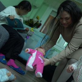 Iliany llegó a Euskadi desde Venezuela en junio de 2019 junto a su esposo Ulises, su hija Iluz y estando embarazada de su segunda hija, Dulce.