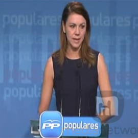 Cospedal insiste en relacionar a los escraches con la violencia y el nazismo