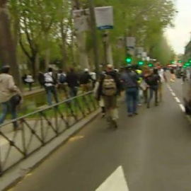 Los incidentes del 25A se trasladadan al Paseo del Prado