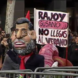 Altercados en la manifestación alternativa del Primero de Mayo en Barcelona