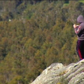 Espectacular rescate en un monte gallego 
