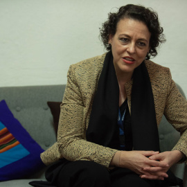 Magdalena Valerio, durante una entrevista con la agencia EFE en Guatemala. EFE