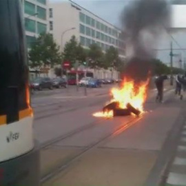 Incidentes en Valencia por la huelga de educación