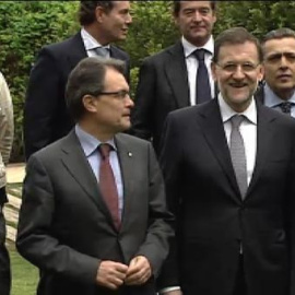 Saludo cordial entre Rajoy y Mas dos días después de la supensión de la declaración de soberanía