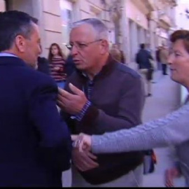 Preferentistas protestan ante el consejero de Medio Ambiente de la Xunta de Galicia