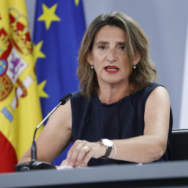 11/07/2022- La vicepresidenta tercera del Gobierno y ministra para la Transición Ecológica y el Reto Demográfico, Teresa Ribera durante la rueda de prensa ofrecida tras la reunión del Consejo de Ministros el 11 de julio