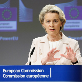 20/07/2022 La presidenta de la Comisión Europea (CE), Ursula Von der Leyen, después de la reunión "Save the gas for a safe winter", a 20 de julio de 2022, en Bruselas.