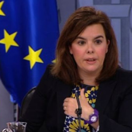 Sáenz de Santamaría, sobre el pacto con el PSOE: "Estamos abordando aspectos importantes en el seno de la UE"