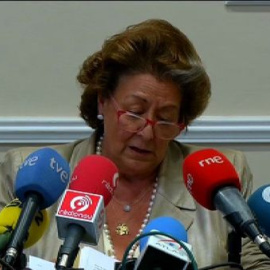 Rita Barberá: "Se está jugando con el honor de una persona a través de juicios de valor"