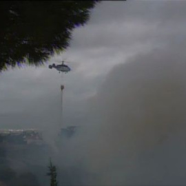 Protestas de los bomberos de Madrid ante los recortes anunciados para este año