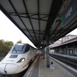 03/02/2021. Estación de trenes en Lugo. - Adif