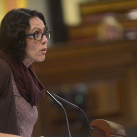 La diputada Eva García Sempere durante una intervención en el hemiciclo | EFE