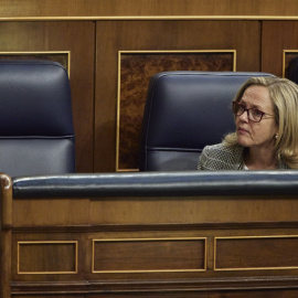30/06/2022 La vicepresidenta primera y ministra de Asuntos Económicos y Transformación Digital, Nadia Calviño, durante una sesión plenaria, en el Congreso de los Diputados, a 30 de junio de 2022, en Madrid.