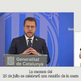 Vídeo | Aragonès augura "acuerdos parciales" en la próxima mesa de diálogo