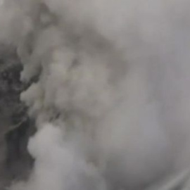 El Popocatepetl, desde el aire