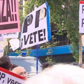 Concentraciones de protesta ante el PP