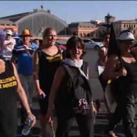 Las Mujeres del Carbón cruzan el corazón de Madrid en defensa del sector