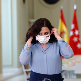 La presidenta de la Comunidad de Madrid, Isabel Díaz Ayuso antes de la convocatoria de elecciones anticipadas.
