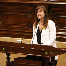 La diputada de JxCat Laura Borràs, durant la seva última intervenció al ple del Parlament.